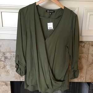 NWT Versona Wrap Blouse